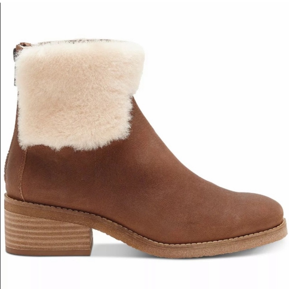New Lucky Brand Tarina Shearling Boots NWOTS